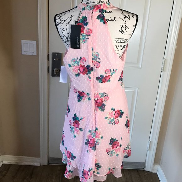 NWT 19 Cooper Textured Layered Hem A-Line Dress ~ Size L - Picture 7 of 7